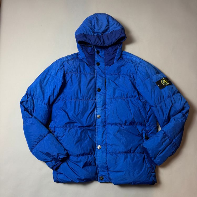 Stone Island Blue Crinkle Reps NY Down Puffer Jacket - XXL