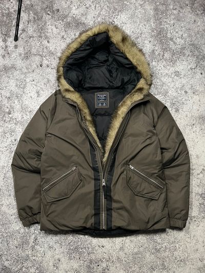Abercrombie & Fitch Men'S Winter Jacket With Fur Hood