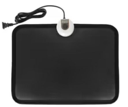 Livtribe AC 230V Heated Floor Mat for Foot, Carbon Crystal Heating Pad, Electric Heated Foot Warmers for Office, Home(Black)