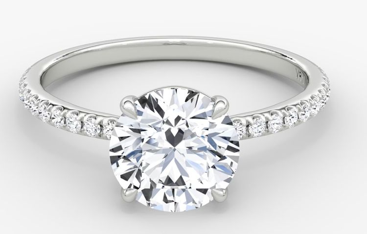 Other Diamond Solitaire Ring With Pavé Band product image