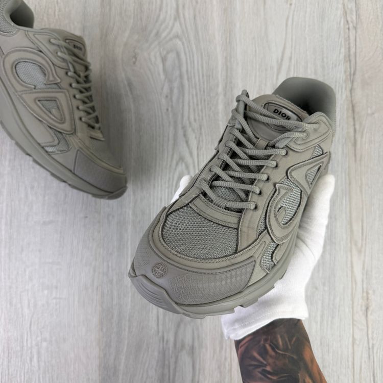 Dior x Stone Island B30 Men’s Khaki Grey Trainers - 43 (Uk 9) image 6