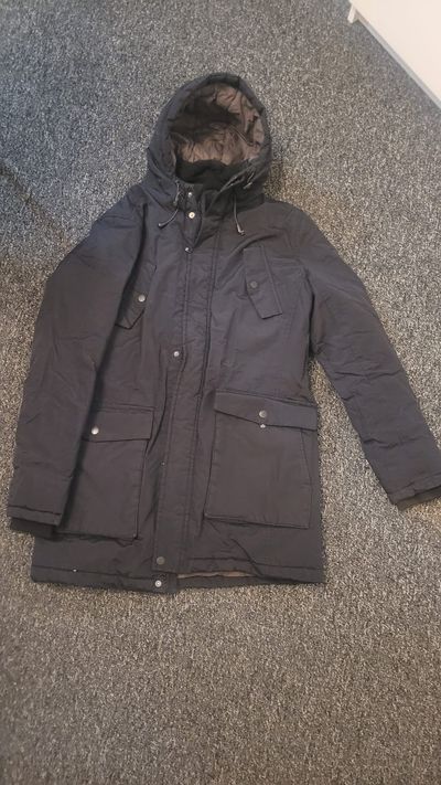 Burton London black hooded jacket