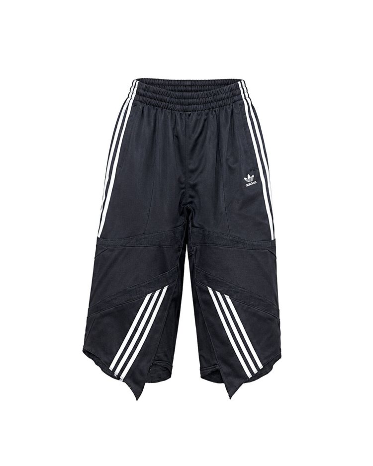 Black Upcycled Tracksuit Denim A-Jorts