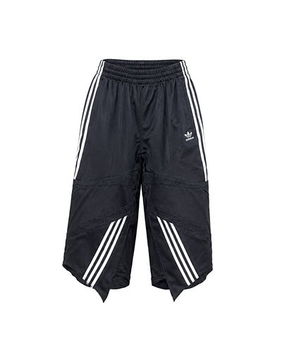 Black Upcycled Tracksuit Denim A-Jorts