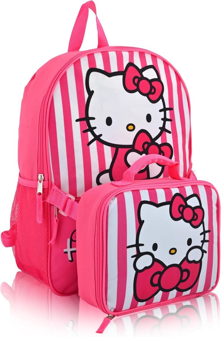 Hello Kitty Backpack With Lunch Bag imagen 1