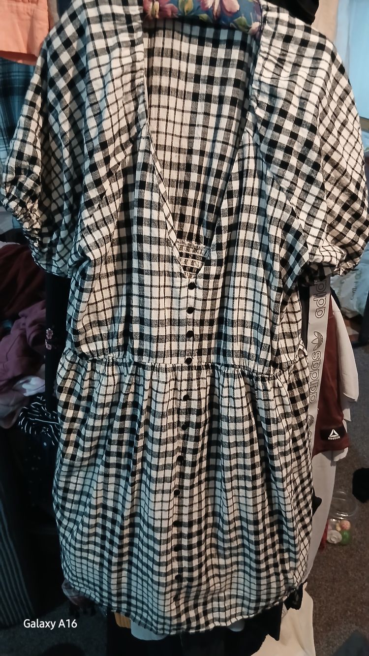 Other Black And White Checkered Dress product image