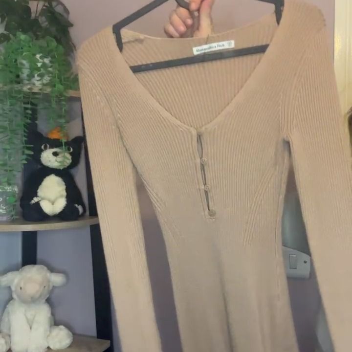 Abercrombie & Fitch A&F Womens Ribbed Dress product image