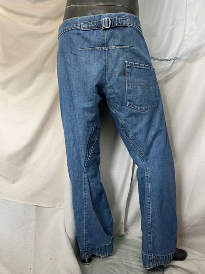 Levis engineered Blue Denim Jeans With Back Buckle