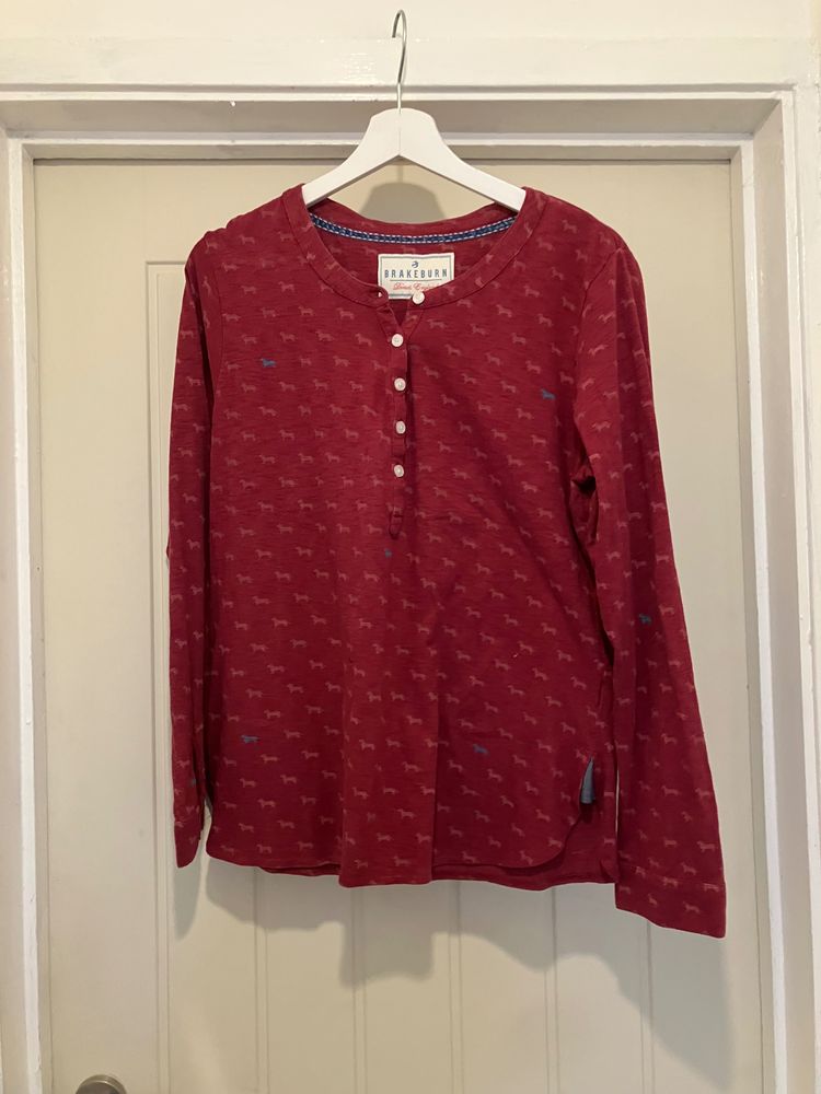 Brakeburn Women'S Long Sleeve Henley Shirt