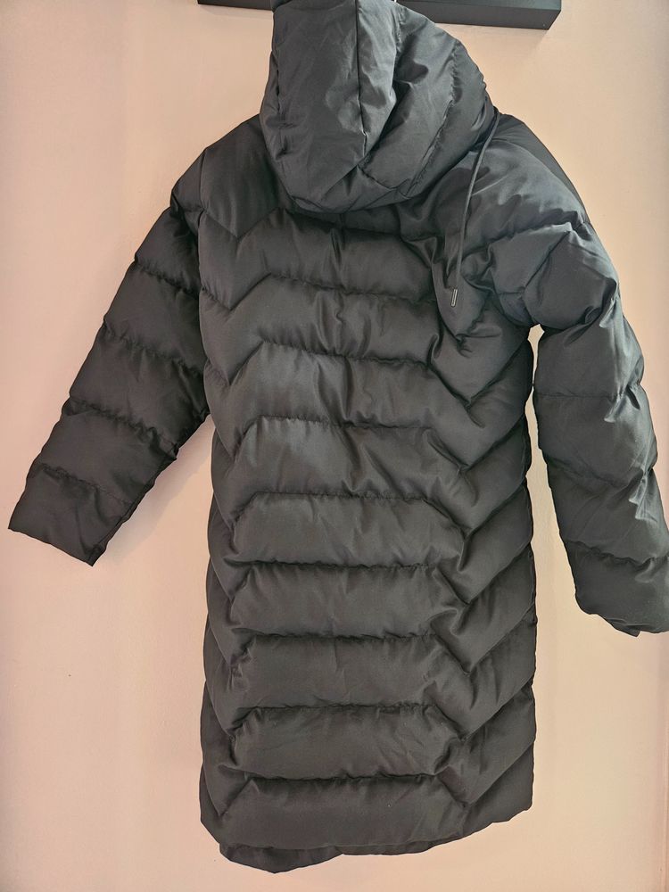 Immagine di Black Long Puffer Coat With Hood 3