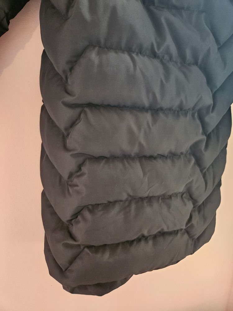 Immagine di Black Long Puffer Coat With Hood 7