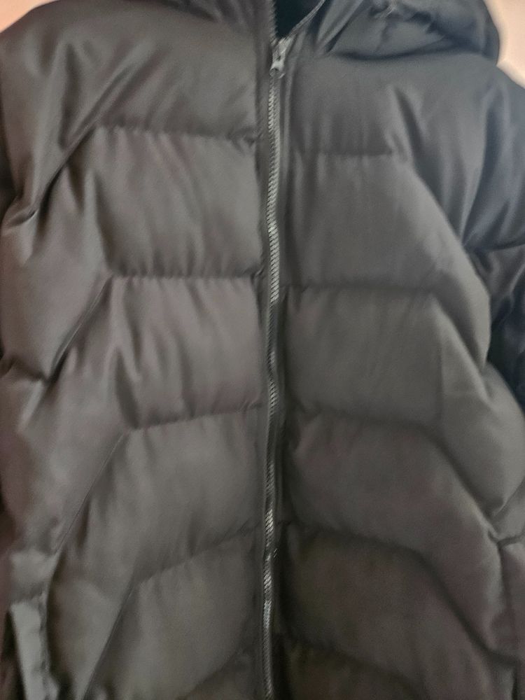 Immagine di Black Long Puffer Coat With Hood 6