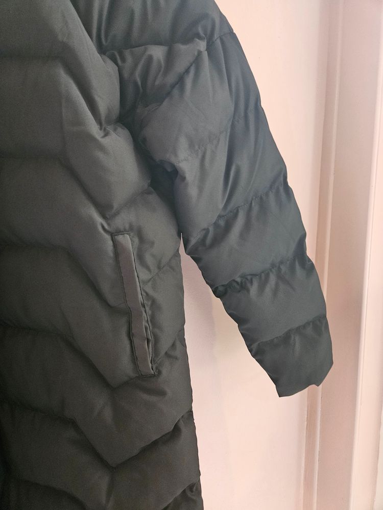 Immagine di Black Long Puffer Coat With Hood 5