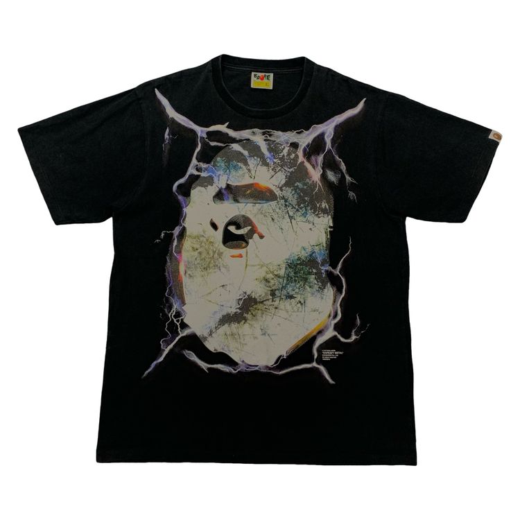Bape XL Tee Metal Ape Head Black T-Shirt A Bathing Ape