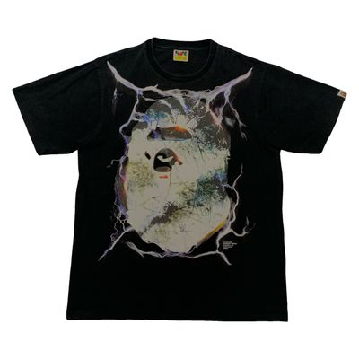 Bape XL Tee Metal Ape Head Black T-Shirt A Bathing Ape