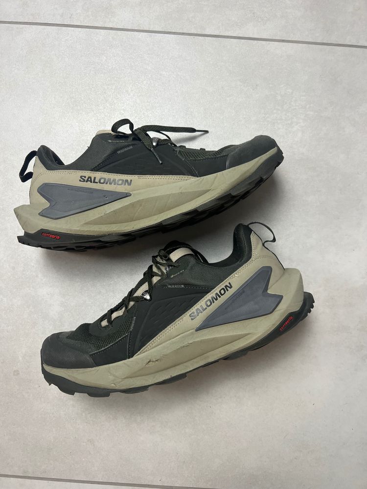 Salomon Black And Beige Trail Running Shoes