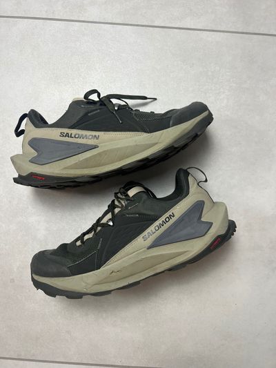 Salomon Black And Beige Trail Running Shoes