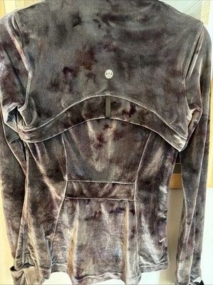 Lululemon Velvet Define Jacket *VelourInterstellar Dark Grey Multi 6 Uk 10 New image 6
