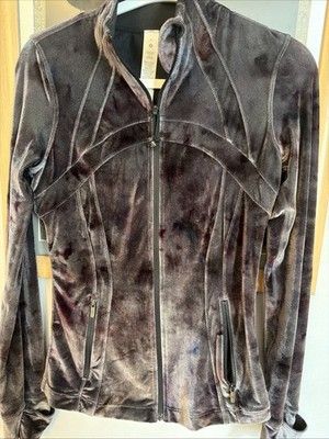 Lululemon Velvet Define Jacket *VelourInterstellar Dark Grey Multi 6 Uk 10 New image 1