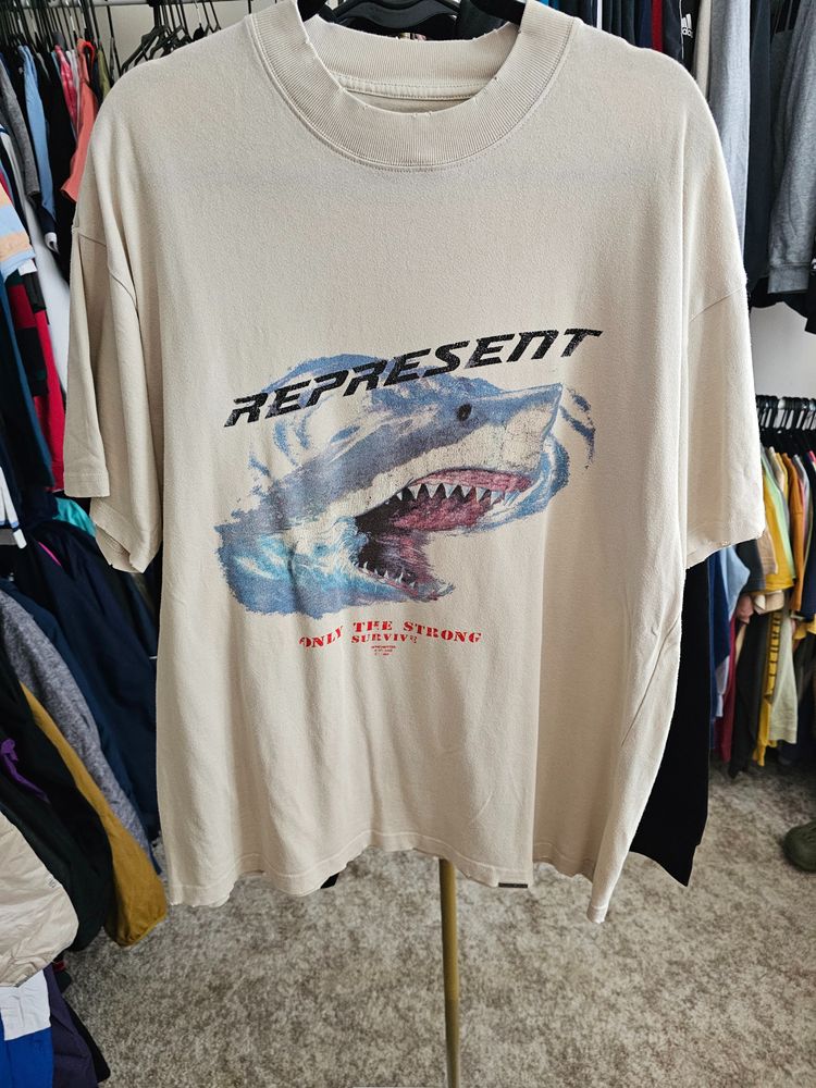 Represent Beige Graphic T-Shirt