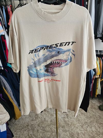 Represent Beige Graphic T-Shirt