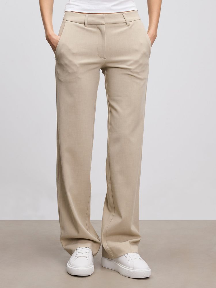 Arne - Womens Smart Tailored Trouser - Stone