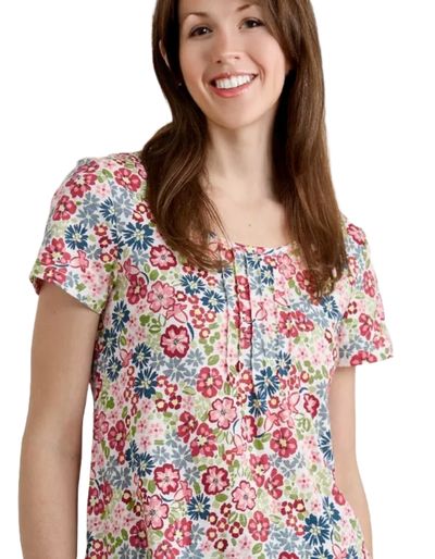 Women's Busy Lizzy Tunic in Flowery Painting Chalk 7