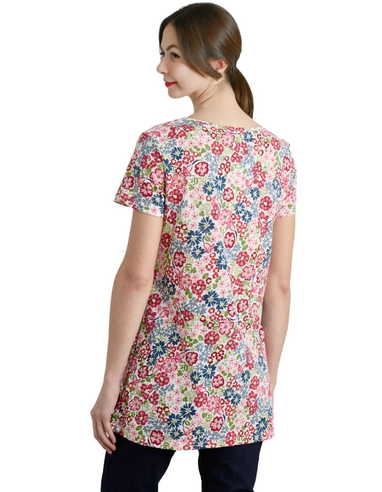 Women's Busy Lizzy Tunic in Flowery Painting Chalk 5