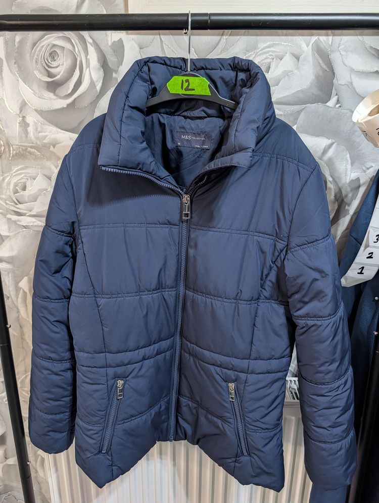M&S Collection Navy Padded Jacket image 3