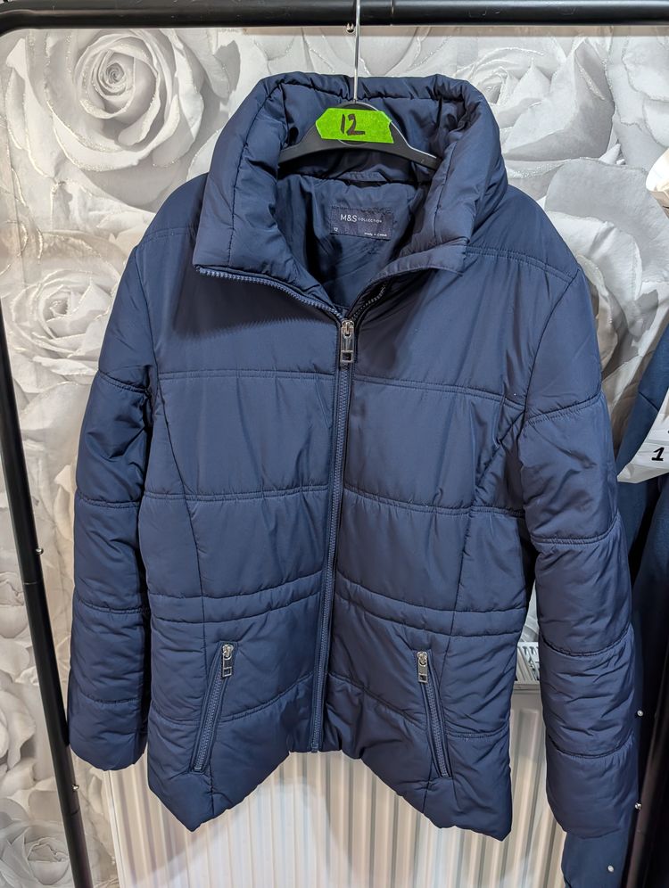 M&S Collection Navy Padded Jacket image 2