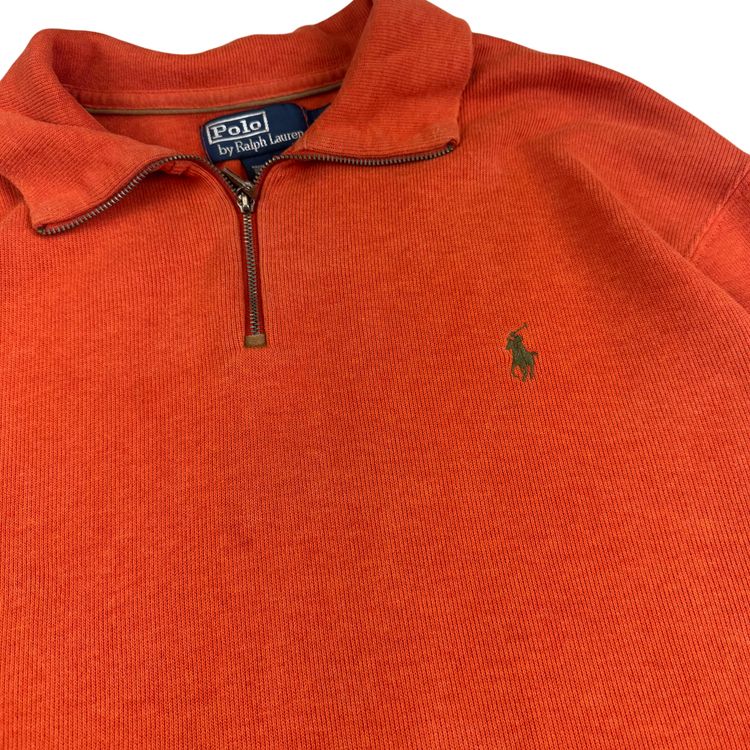 Polo Ralph Lauren Quarter-Zip Sweatshirt Orange image 3