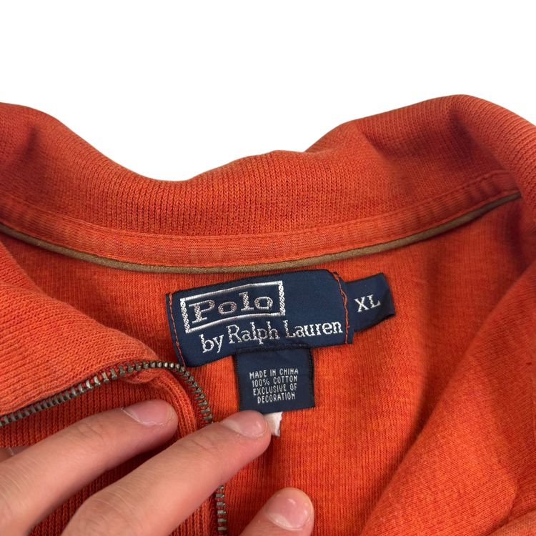 Polo Ralph Lauren Quarter-Zip Sweatshirt Orange image 5