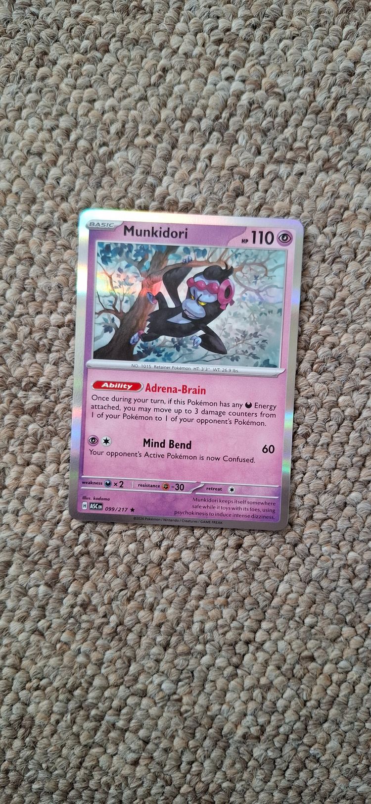 Pokémon Munkidori Pokémon Card product image