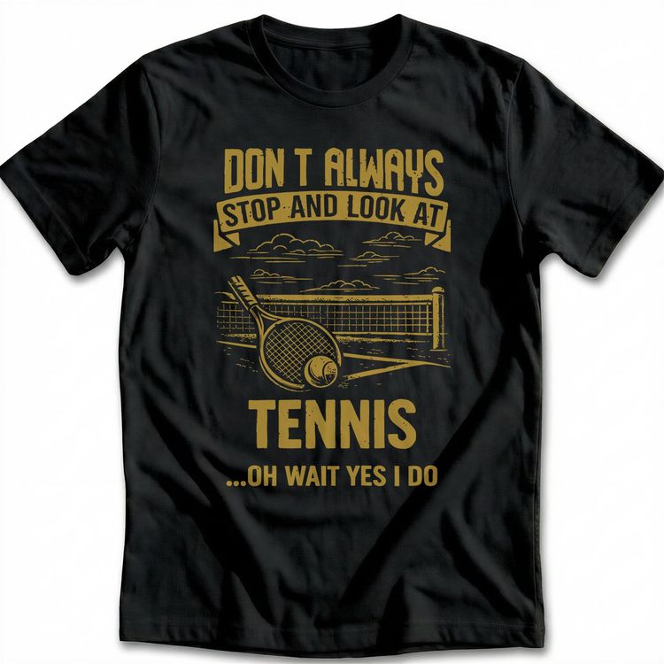 STOP LOOK AT TENNIS 026 T-Shirt AU 5