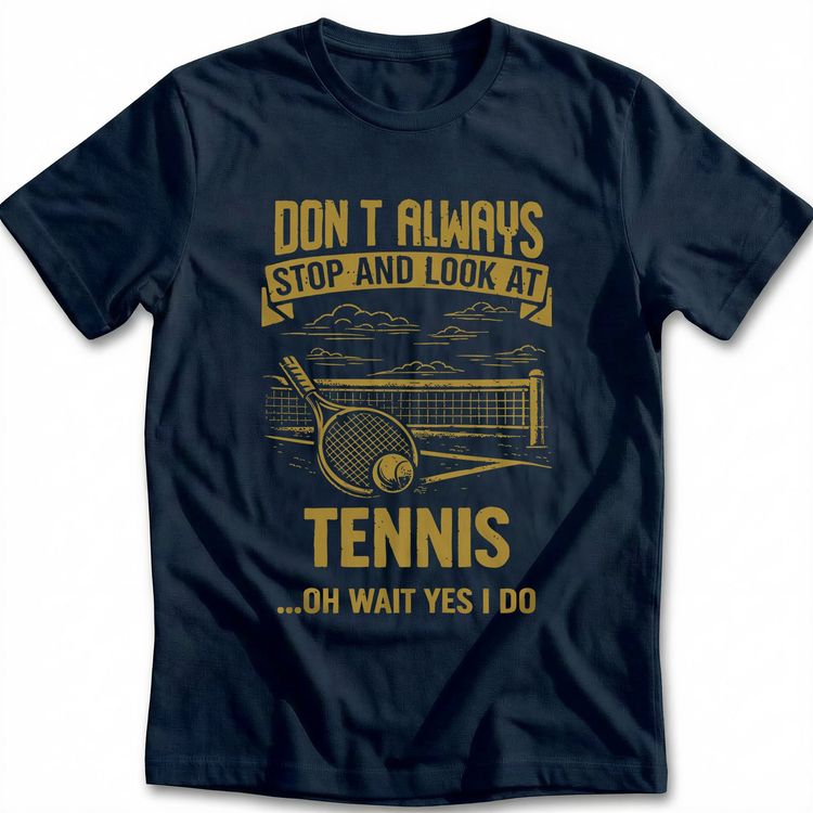 STOP LOOK AT TENNIS 026 T-Shirt AU 4