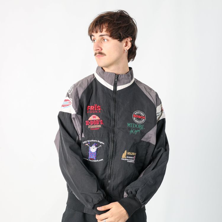 Black 90s  Light Jacket (L) 4