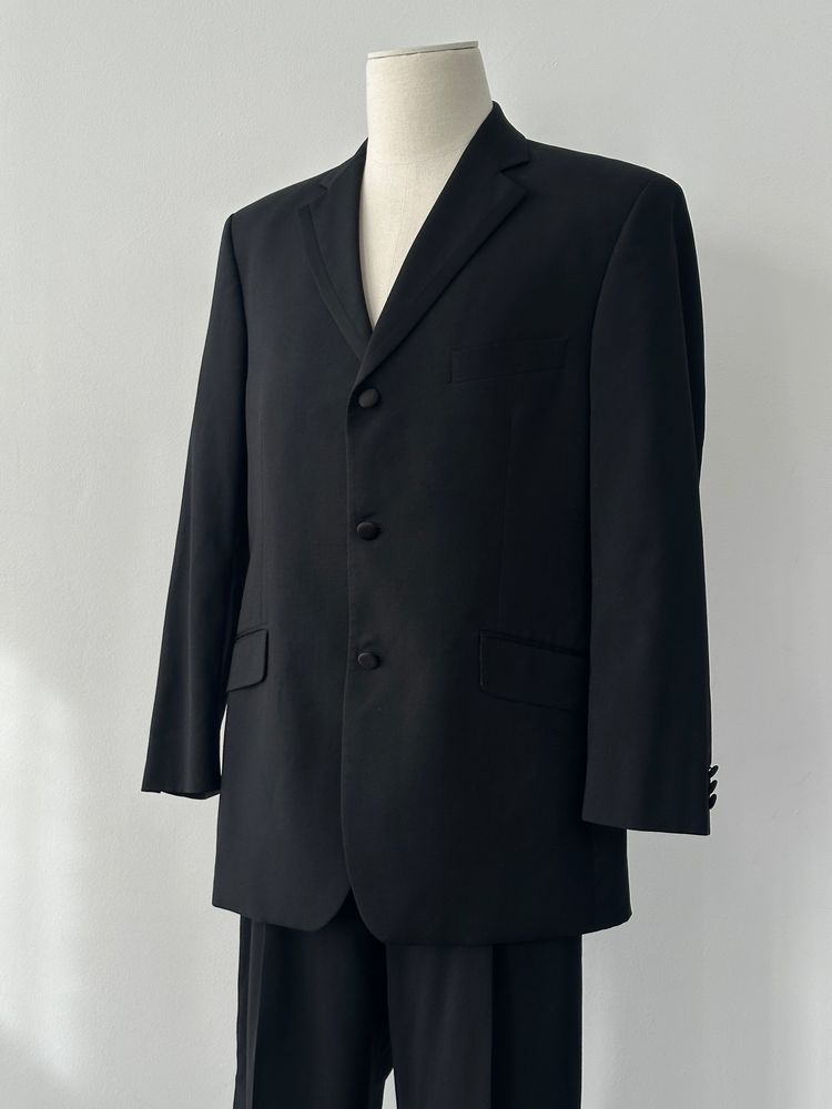 Balmain 2000s Pure Wool Tuxedo Single Breasted Suit - 42S/W34 image 6