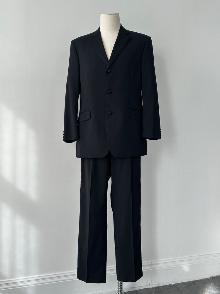 Balmain 2000s Pure Wool Tuxedo Single Breasted Suit - 42S/W34