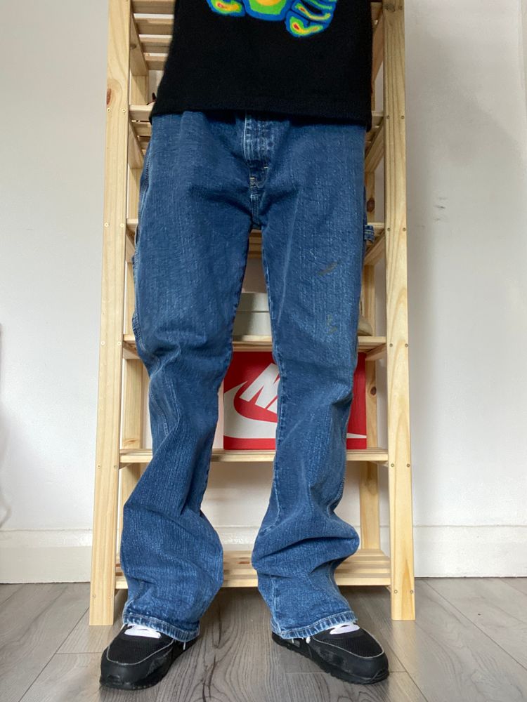 38W Vintage Baggy Dickies Jeans Blue 