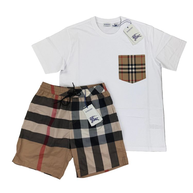 Burberry Burberry Men’s White T-shirt & Shorts Set product image