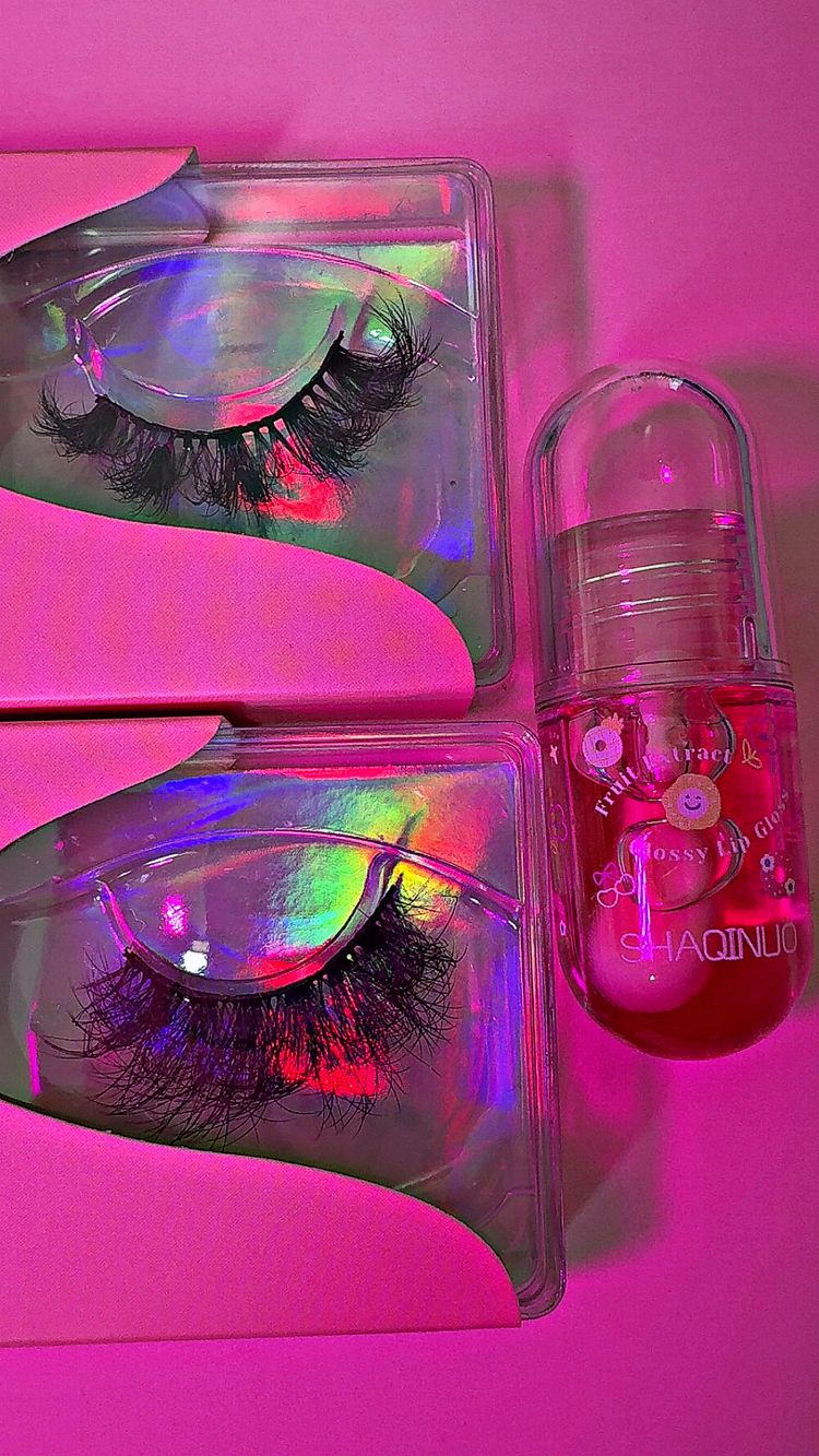 Immagine di PINK GLAM BEAUTY BUNDLE 2 Lashes + 2 Lip Glosses 5