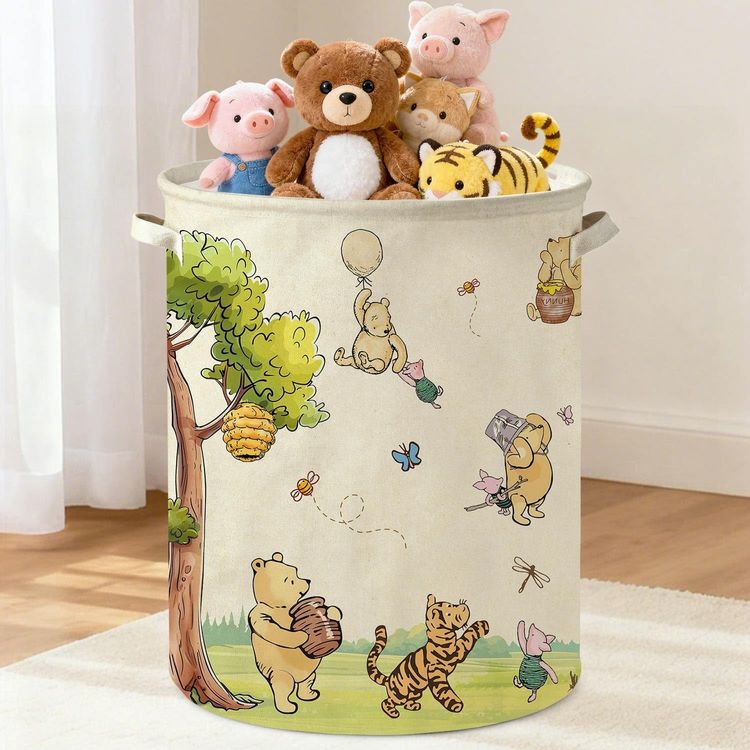 Cartoon Animal Print Storage Basket imagen 1