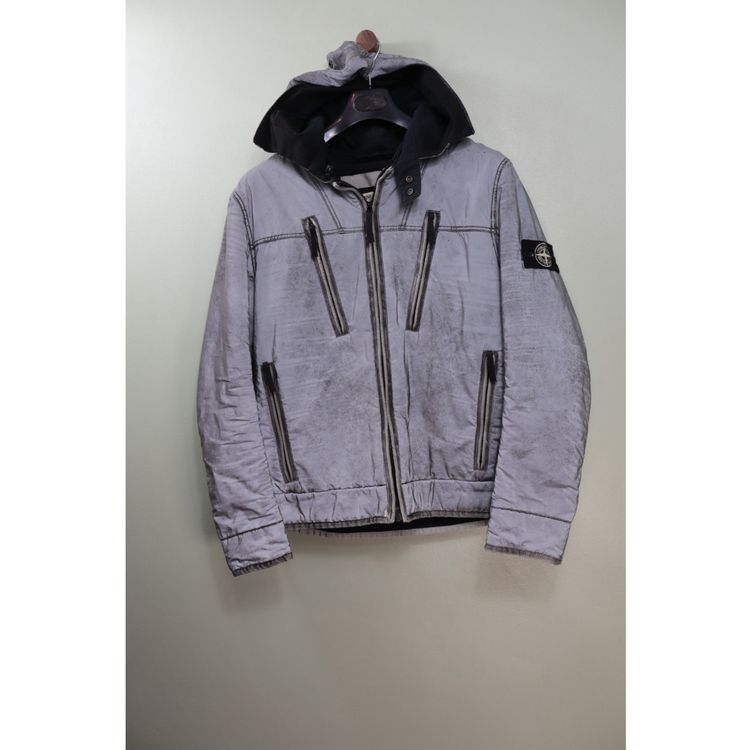 Stone Island Grey Liquid Reflective Jacket