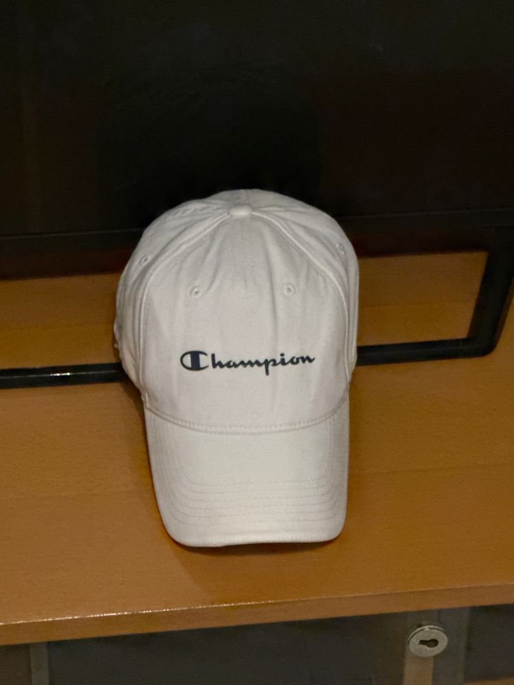 Champion White Baseball Cap