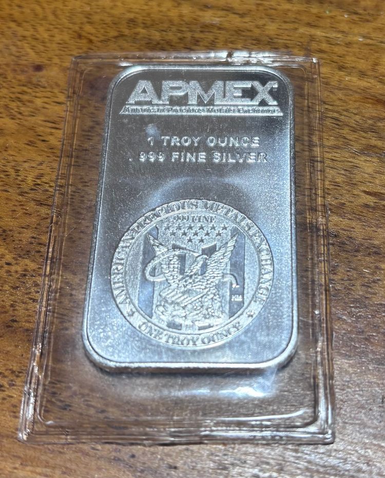 APMEX 1 oz .999 Fine Silver Bar – 1 oz .999 Silver 1 Troy Ounce  SEALED