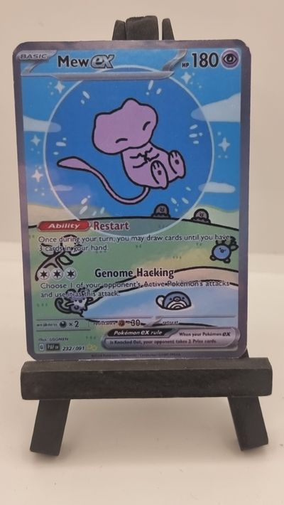 bubble mew pokemon card ( none shiny) - ( Fan Art) 1101