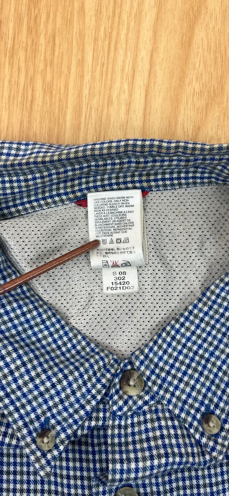 The North Face camicia manica lunga check blu bianca XL image 10