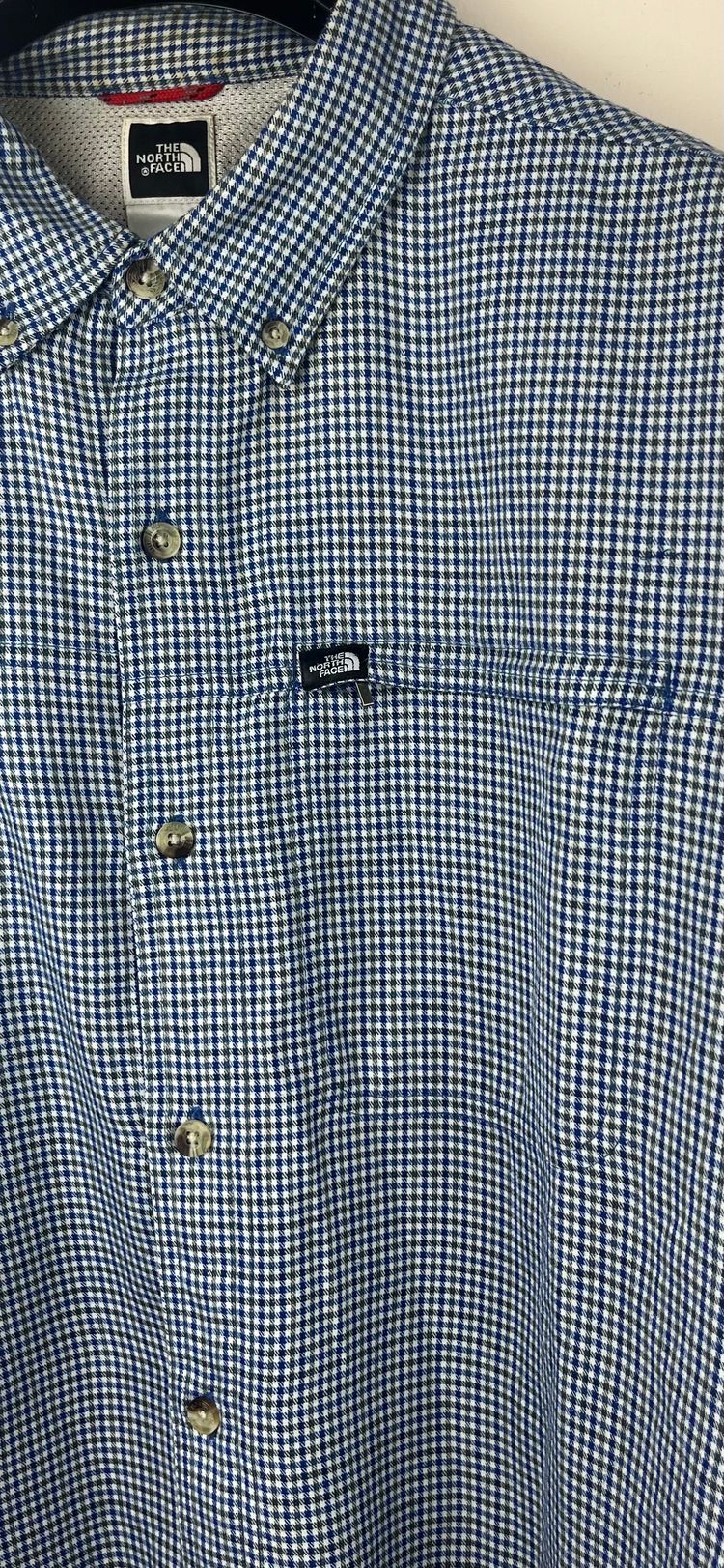 The North Face camicia manica lunga check blu bianca XL image 8
