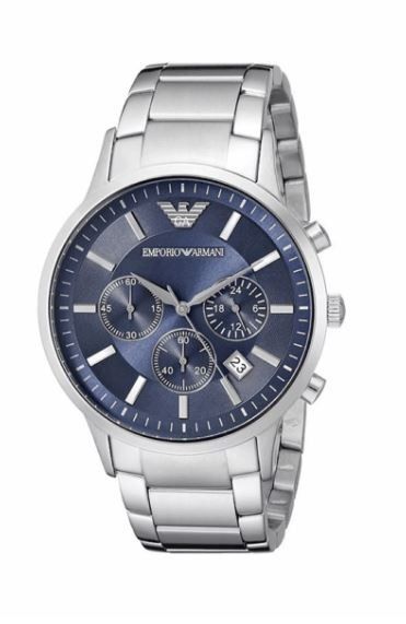 Emporio Armani Emporio Armani AR2448 Silver Blue Navy Wristwatch for Men product image