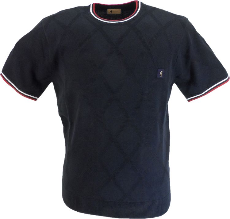 Gabicci Gabicci Mens Santino Retro Navy Blue Jumper product image